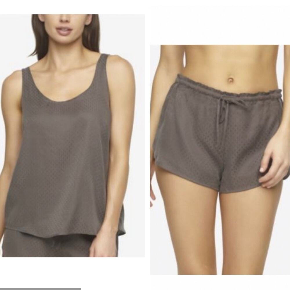 FELINA Soft & Sexy Gray Lounge Pajamas Set Medium